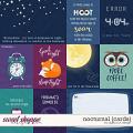 Nocturnal {Cards} by Digilicious Design