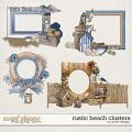 Rustic Beach Clusters by JoCee Designs