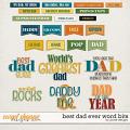 Best Dad Ever Word Bits by JoCee Designs