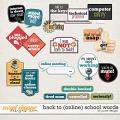 Back to (online) School Words by JoCee Designs