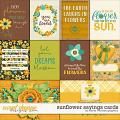 Sunflower Sayings Cards by Clever Monkey Graphics