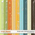Boys Only Dotted Papers by Ponytails