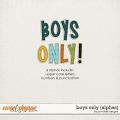 Boys Only Alphas by Ponytails