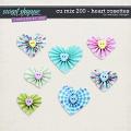CU Mix 200 - heart rosettes by WendyP Designs