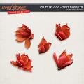 CU Mix 222 - Red flowers by WendyP Designs