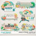 Baby's Firsts Word Art by Meagan's Creations