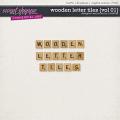 Wooden Letter Tiles {Vol 01} by Christine Mortimer