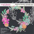 Digicut Flower Wreath No1 by Clever Monkey Graphics