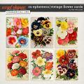 CU EPHEMERA | VINTAGE FLOWER CARDS by The Nifty Pixel