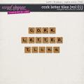 Cork Letter Tiles {Vol 01} by Christine Mortimer