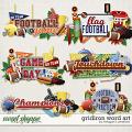 Gridiron: Word Art by Meagan's Creations