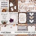 November Blessings: Cards by River Rose Designs
