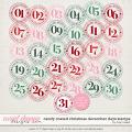 Candy Coated Christmas December Days Stamps by Traci Reed