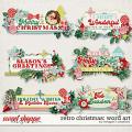 Retro Christmas: Word Art by Meagan's Creations Retro Christmas: Word Art by Meagan's Creations