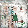 Celebrate December Mixed Media by Studio Basic and Little Butterfly Wings