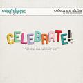 Celebrate Alpha by Pink Reptile Designs Celebrate Alpha by Pink Reptile Designs