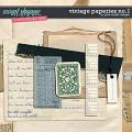 CU | Vintage Paperies No.01 by Pink Reptile Designs