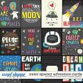 Outer spacey adventure cards by Amanda Yi & Clever Monkey Graphics