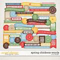 Spring Chicken Words by LJS Designs 