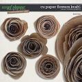 CU Paper Flowers Kraft 1 by Clever Monkey Graphics