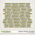Happy Camper Wordys by Ponytails