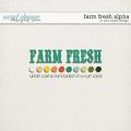 Farm Fresh Alpha by Pink Reptile Designs