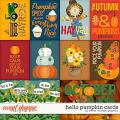 Hello Pumpkin Cards by Clever Monkey Graphics 