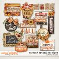 Autumn Splendor Signs by lliella designs
