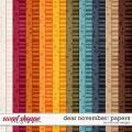 Dear November: Papers by River Rose Designs