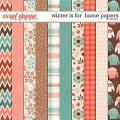 Winter Is For Home Paper by LJS Designs 