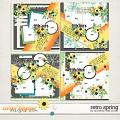 Retro Spring Layered Templates