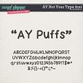 CU AY Puffs font by Amanda Yi