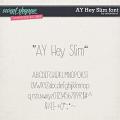 CU AY Hey Slim font by Amanda Yi