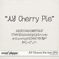 AY Cherry Pie font {PU} by Amanda Yi
