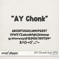 AY Chonk font {PU} by Amanda Yi