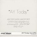 AY Today font {PU} by Amanda Yi
