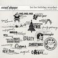 Ho Ho Holiday Wordart by Pink Reptile Designs