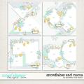 Snowflakes and Cocoa Layered Templates by Alchemy Wild Studio