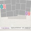 all year round - page protectors: week 6 to 9 by WendyP Designs
