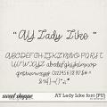 AY Lady Like font {PU} by Amanda Yi