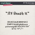 CU AY Brush It font by Amanda Yi