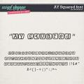 CU AY Squared font by Amanda Yi