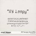 AY Loopy font {PU} by Amanda Yi