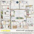 School Stuff Quick Pages by Connection Keeping