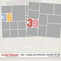 All year round: page protectors week 36 - 39 by WendyP Designs