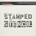 CU ALPHA | STAMPED STENCIL by The Nifty Pixel