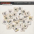 CU EPHEMERA | LETTER TILES V.2 by The Nifty Pixel