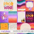 Remember the Magic: FOOD & WINE- CARDS by Studio Flergs