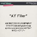 CU AY Filler font by Amanda Yi