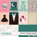 School Dance Cards by Kelly Bangs Creative